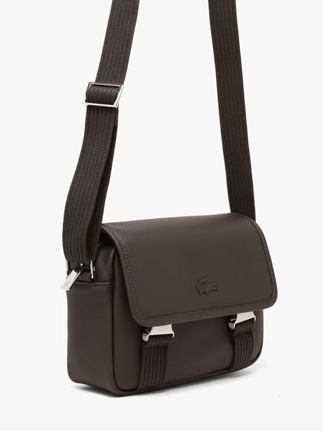 Sac Bandoulière Lacoste Marron men's classic NH4858HC vue secondaire 1