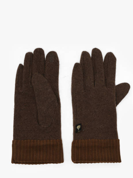 Gants Avec Bordures En Velours Côtelé Le voyage en panier Marron accessoires AHG001