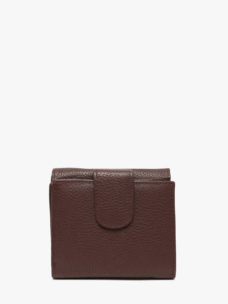 Porte-monnaie Caviar Cuir Crinkles Marron caviar 14068 vue secondaire 4