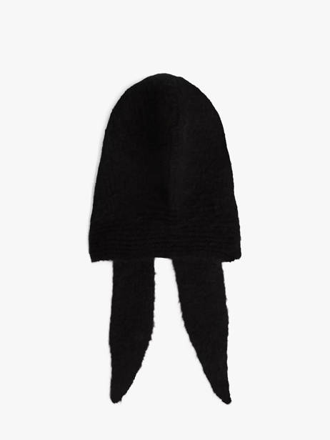 Capuche En Maille Avec Logo Monogramme Tommy hilfiger Noir elevated chic AW19292 vue secondaire 3