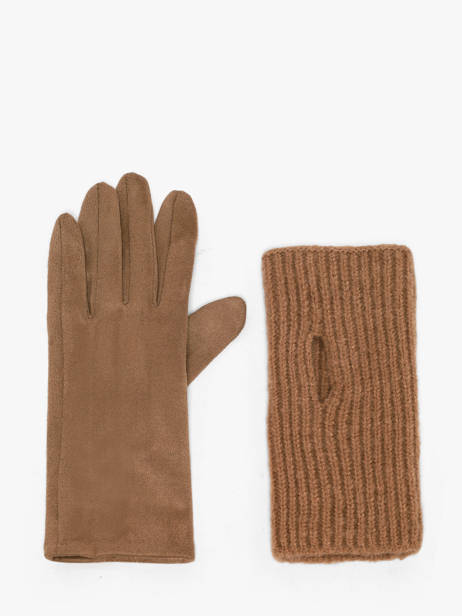 Gants/mitaines Migani Le voyage en panier Beige accessoires AHG002 vue secondaire 2