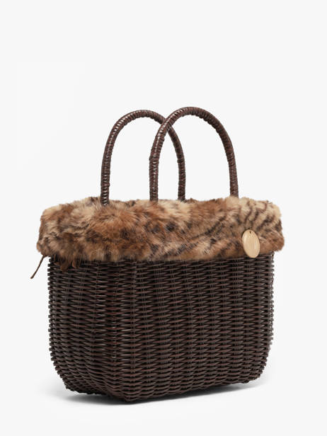 Panier M Doudou Léopard Le voyage en panier Marron doudou M vue secondaire 2