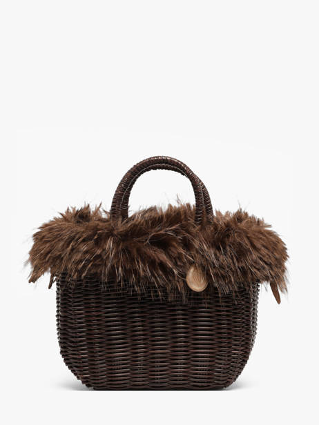 Panier S Doudou Effet Perdrix Le voyage en panier Marron doudou S