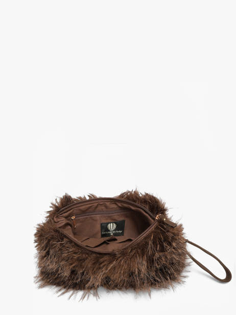 Sac Bandoulière Doudou Le voyage en panier Marron doudou AHP319 vue secondaire 3