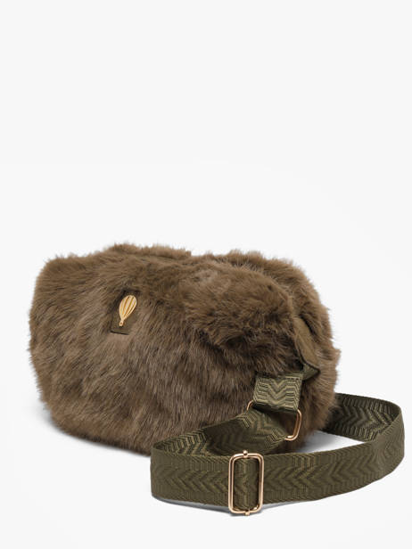 Sac Bandoulière Doudou Le voyage en panier Vert doudou AHP310 vue secondaire 2