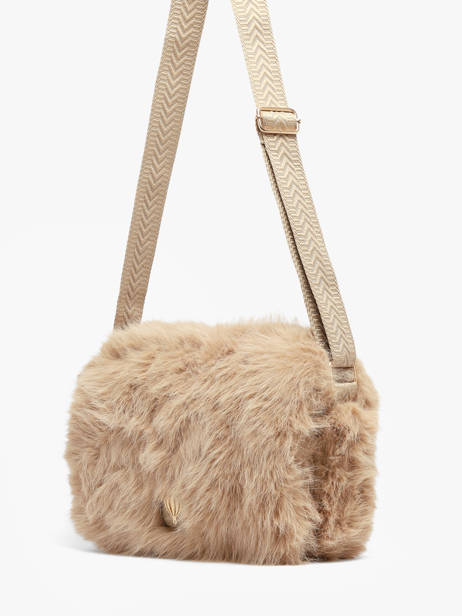 Sac Bandoulière Doudou Le voyage en panier Beige doudou AHP311 vue secondaire 2