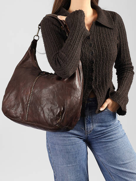 Besace Kura Cuir Campomaggi Marron kura 45720ND vue secondaire 1