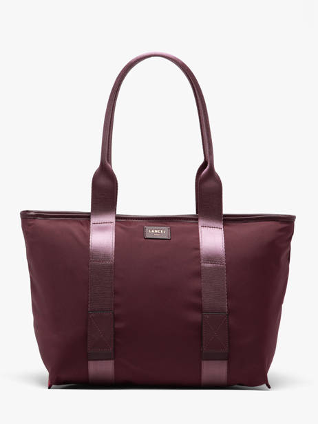 Sac Cabas Zippé M Mistral Rollable Nylon Et Cuir Lancel Violet mistral A13995