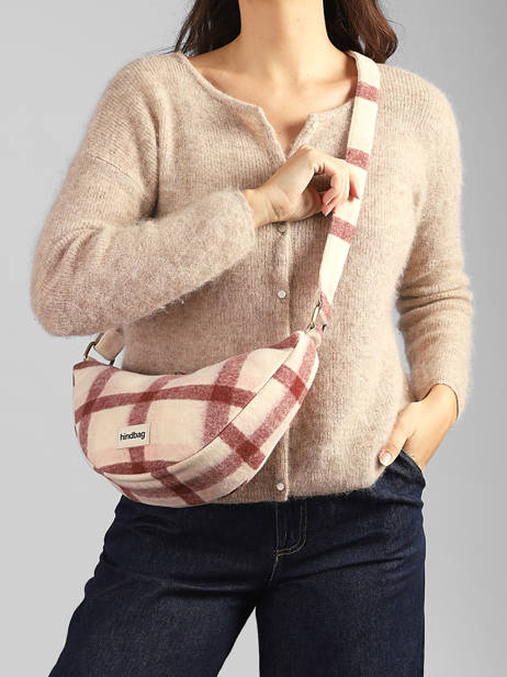 Sac Bandoulière Tartan Hindbag Rose tartan TA vue secondaire 1