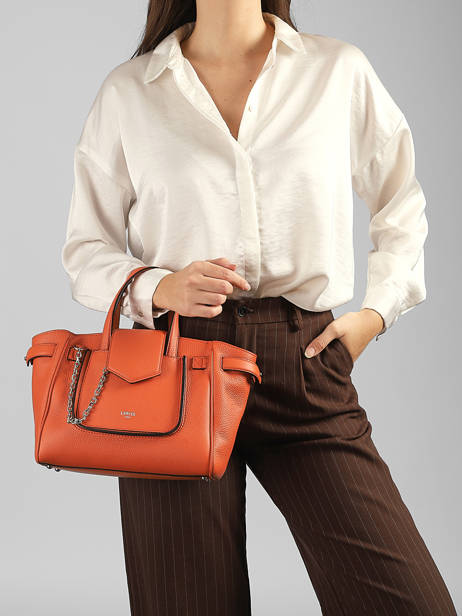 Sac Carryal S Thea Cuir Lancel Orange thea A14221 vue secondaire 1