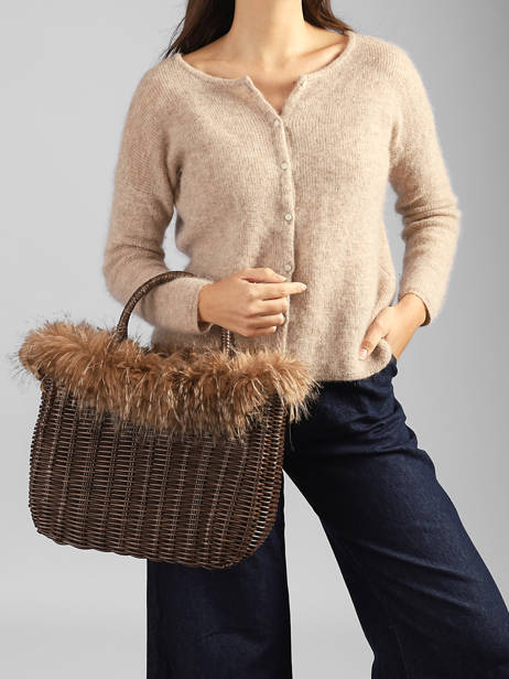 Panier M Doudou Effet Perdrix Le voyage en panier Beige doudou M vue secondaire 1