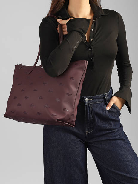 Cabas L12.12 Concept Holiday Lacoste Violet l12.12 concept holiday NF5505HN vue secondaire 1