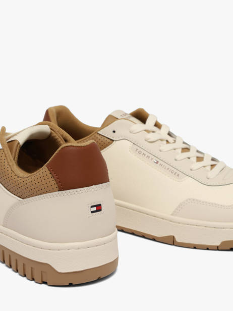 Sneakers En Cuir Tommy hilfiger Beige men 59270GA vue secondaire 2