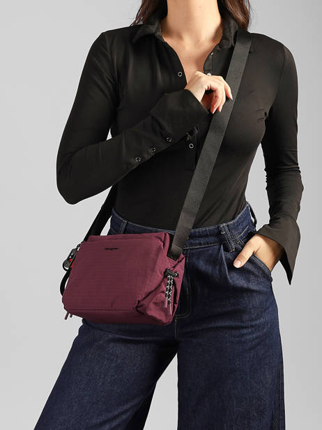 Sac Bandoulière Kosho Polyester Recyclé Hedgren Rouge string HSTG01 vue secondaire 1