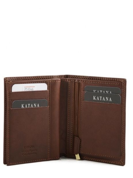 Portefeuille Marina Cuir Katana Marron marina 753046 vue secondaire 3