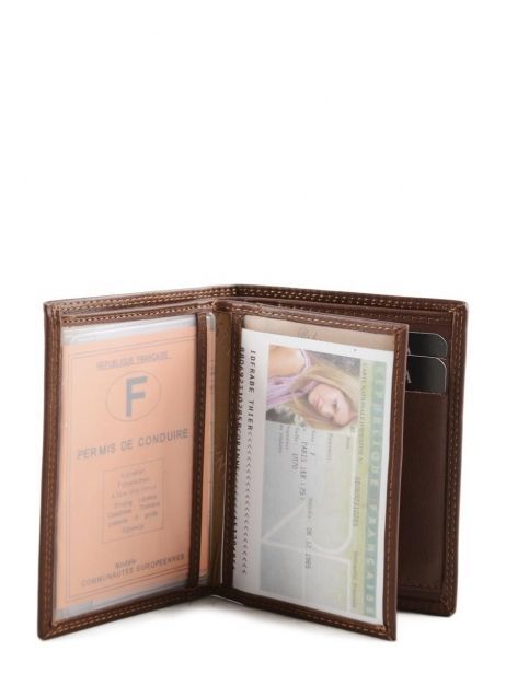Portefeuille Marina Cuir Katana Marron marina 753046 vue secondaire 4