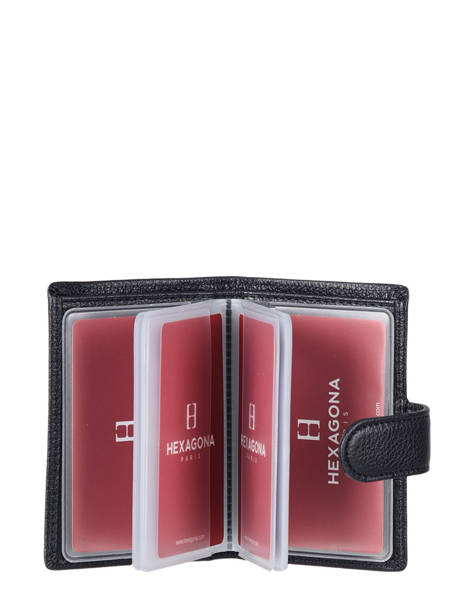 Porte-cartes Cuir Hexagona Bleu confort 467254 vue secondaire 1