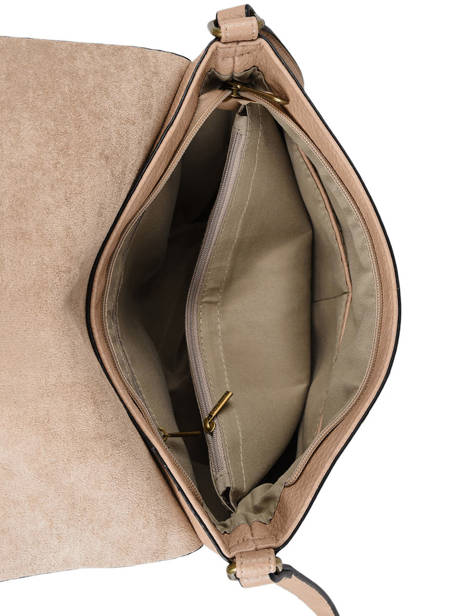 Sac Bandoulière Grained Flora & co Gris grained F8045 vue secondaire 3