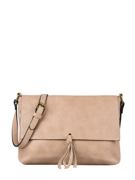 Sac Bandoulière Grained Flora & co Gris grained F8045
