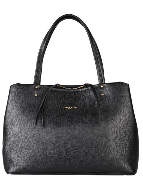 Shopping Bag Foulonne Double Lancaster Black foulonne double 48