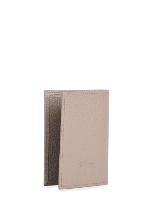 Longchamp Le foulonné Bill case / card case Gray