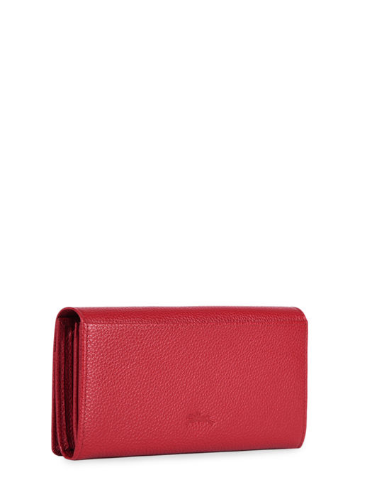 Longchamp Le foulonné Wallet Red