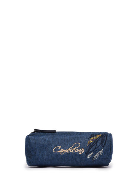 1 Compartment Vintage Fantasy Pencil Pouch Cameleon Blue vintage fantasy STRO