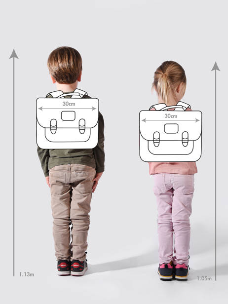 Cartable 1 Compartiment Trixie animals 91 vue secondaire 1