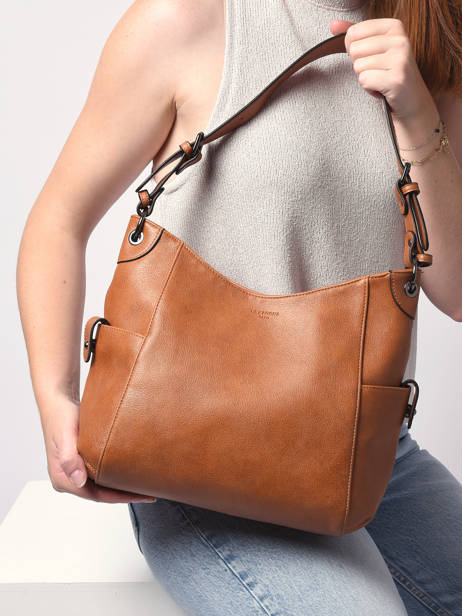 Hobo Bag Gracieuse Hexagona Brown gracieuse 315301 other view 1