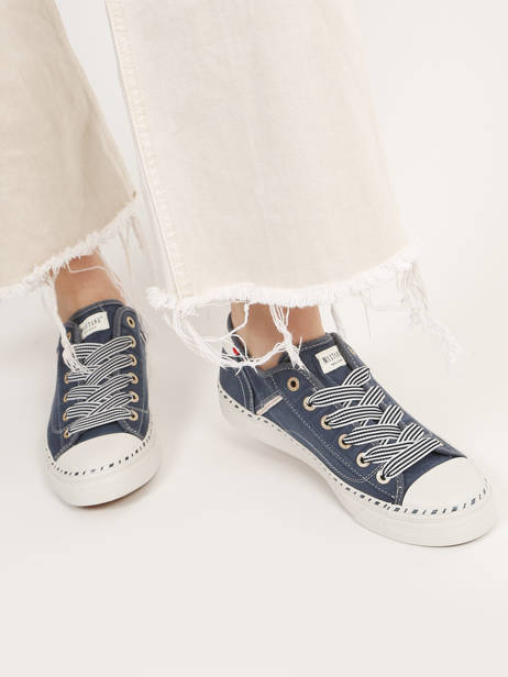 Sneakers Mustang Blue women 1376303 other view 2