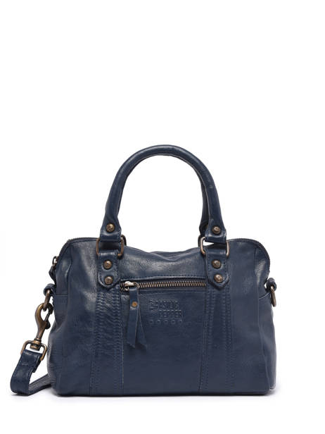 Sac Bandoulière Cow Cuir Basilic pepper Bleu cow BCOW57
