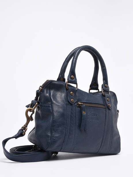Sac Bandoulière Cow Cuir Basilic pepper Bleu cow BCOW57 vue secondaire 1