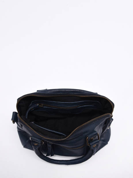 Sac Bandoulière Cow Cuir Basilic pepper Bleu cow BCOW57 vue secondaire 2