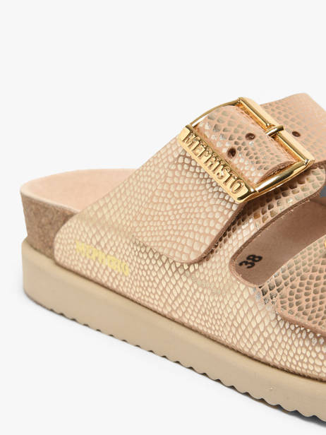 Mules Hester Havana En Cuir Mephisto Multicolore women P5136749 vue secondaire 1