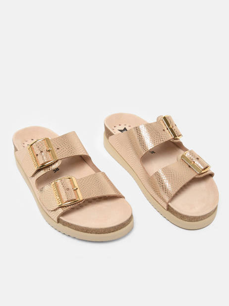 Mules Hester Havana En Cuir Mephisto Multicolore women P5136749 vue secondaire 2